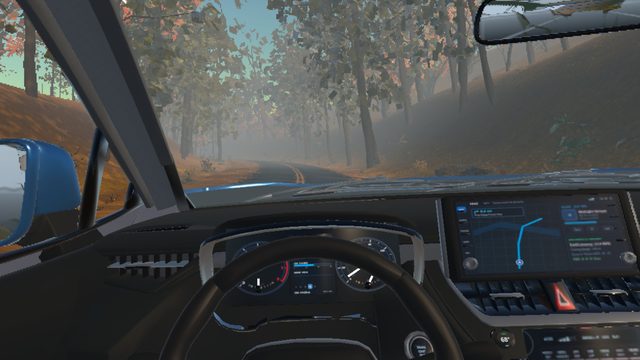 Seated SUV Cockpit View captured on Meta Quest 3