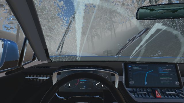 3D Windshield Rain and Articulated Wipers on Meta Quest 3