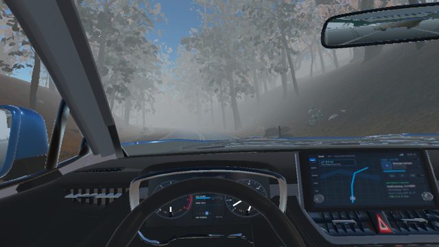 Dense Woodland Mist captured from the VR cockpit on Meta Quest 3